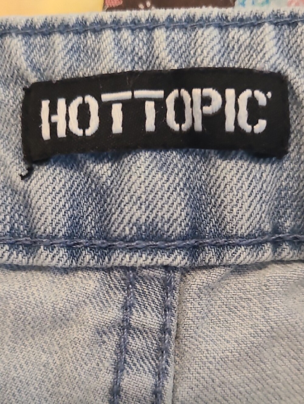 Hot Topic Light Blue Boyfriend Cargo Jeans - Picture 4 of 5
